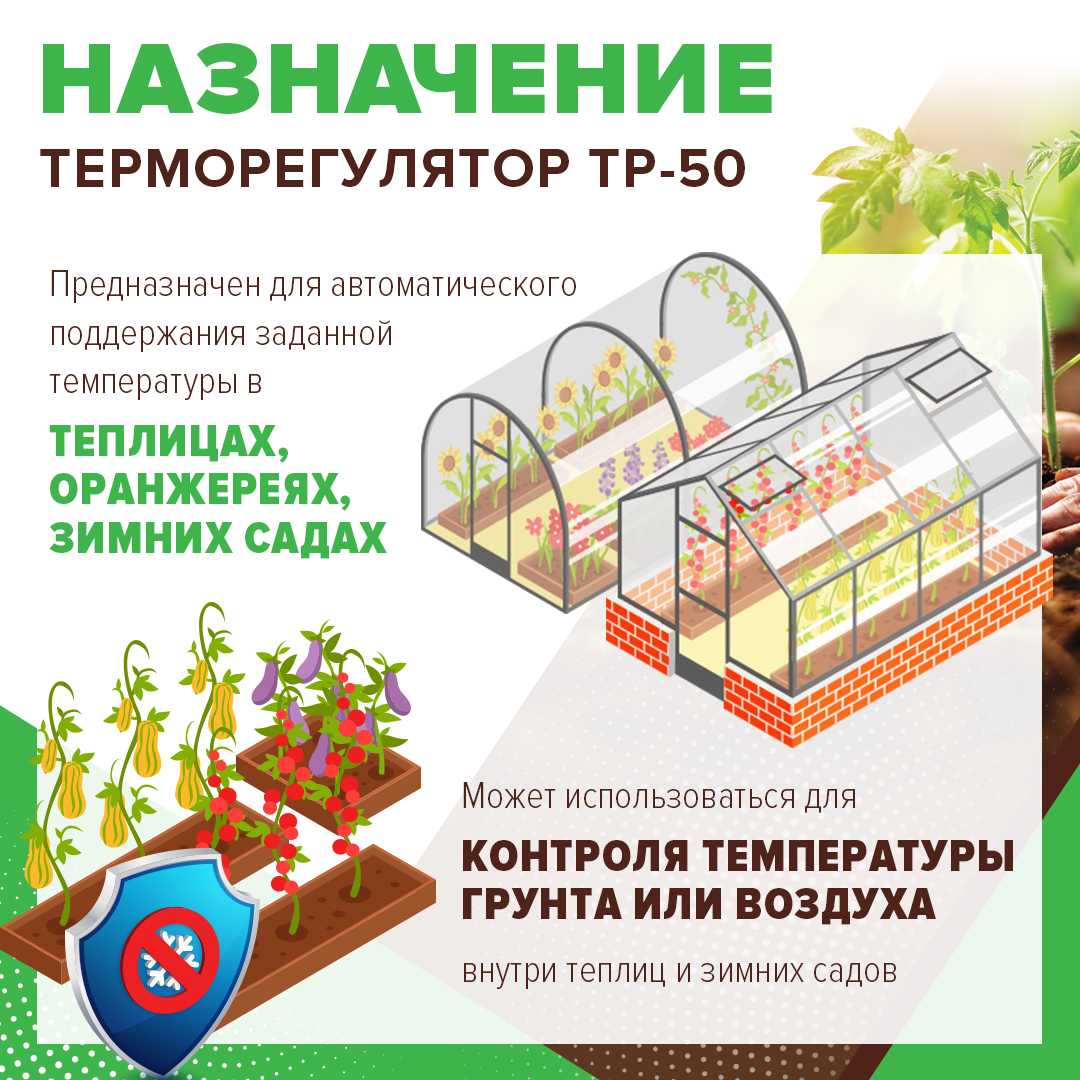Терморегулятор ТР-50 для обогрева грунта