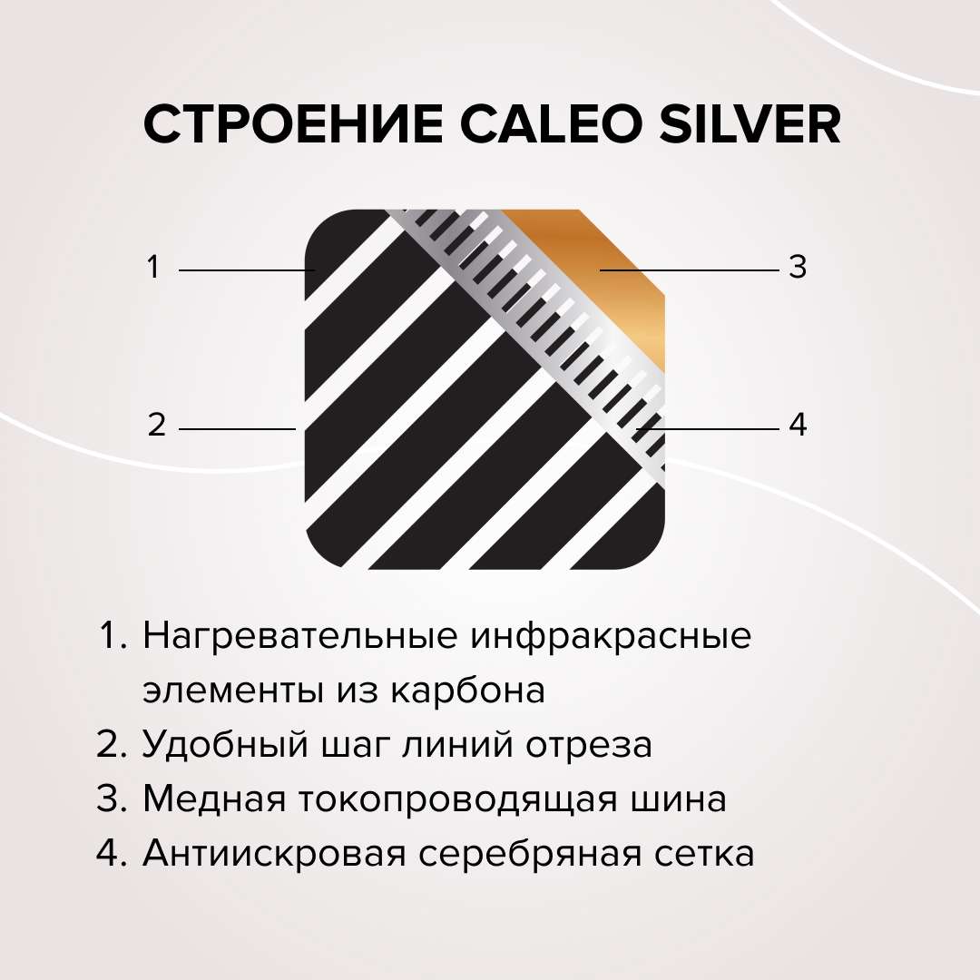 Комплект теплого пола CALEO SILVER 150 Вт